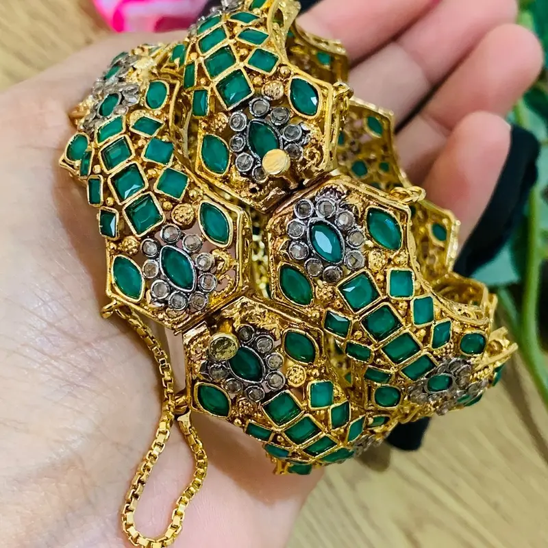 Gorgeous Egyptian Openable Bangles Auspicious Anniversary Birthday Engagement Female Asian choker 3