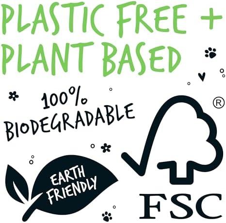 100% Plastic Free Biodegradable Dog Wipes - Full Body, Eye, Ear, Bum & Paws - 110 Count (Fragrance Free) for Sensitive Dog & Cat Grooming 4
