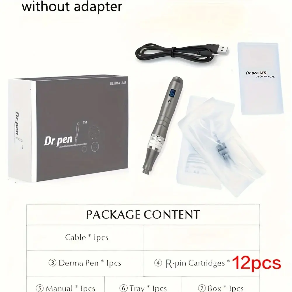 Wireless Derma Pen M8 Ultima Professional Dr Pen Dermapen with 12pcs Nano Needle Cartridge