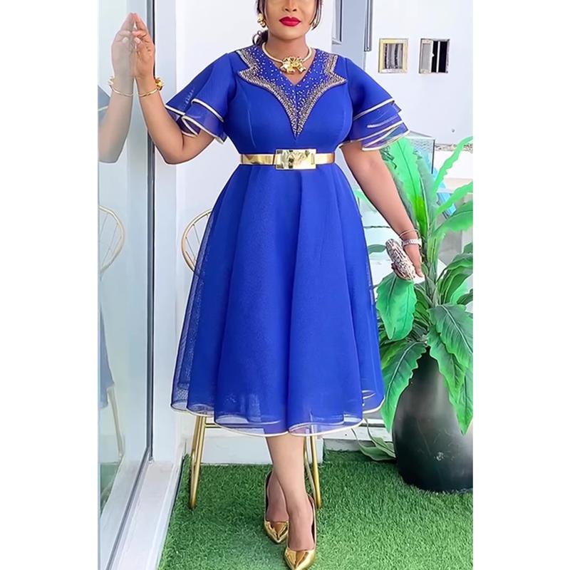 African Dresses for Women Plus Size Africa Clothes Dashiki Ankara Turkey Outfits Gown Elegant Muslim Wedding Party Long Dress 7