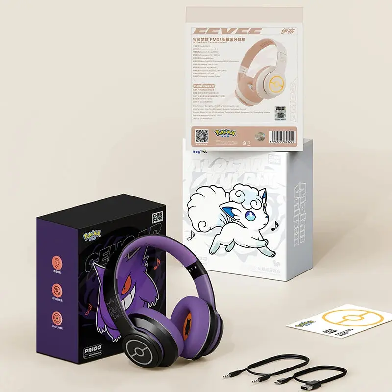 Pokémon Bluetooth Headset – Gengar, Alolan Vulpix, & Eevee Editions!