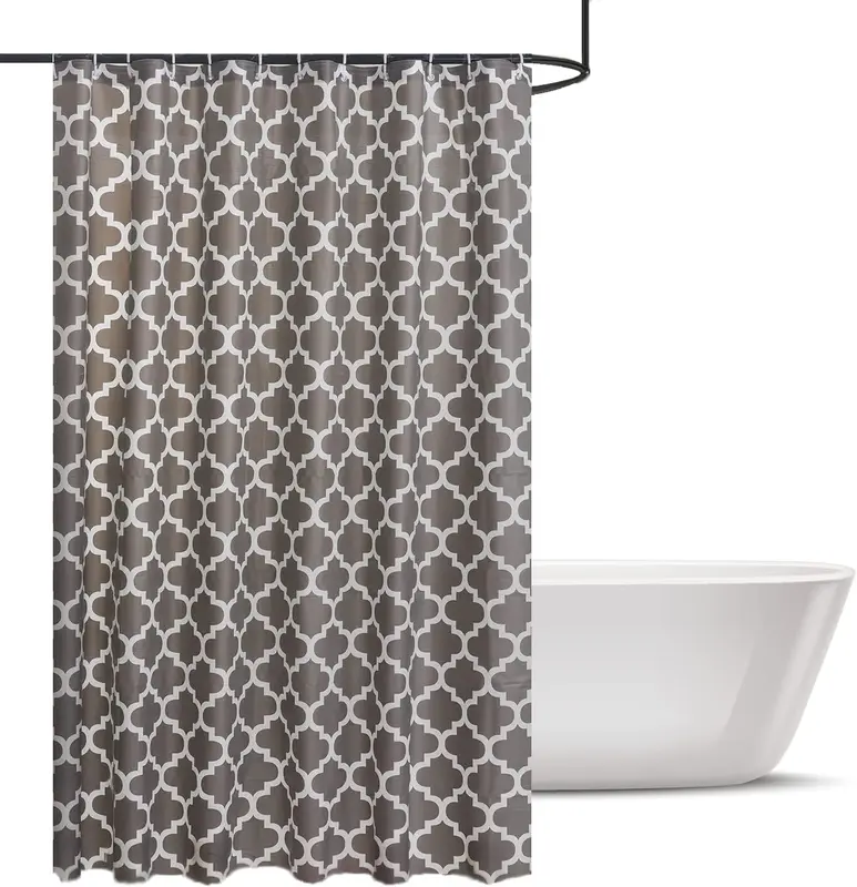 Mould & Mildew Resistant Shower Curtain – Heavy-Duty Water-Repellant Fabric for Bathrooms 1