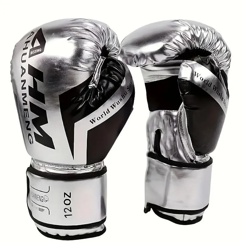 [HOEBO]  GBLC297  1pair Professional Boxing Gloves - Ideal for Junior & Senior Boxers, Kickboxing, MMA, Muay Thai & Weight Training