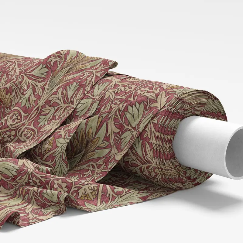 William Morris Snakeshead Wine Fabric 1