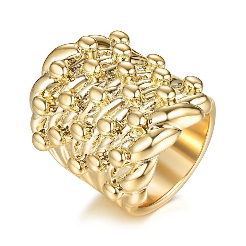 Big Gold Keeper Ring With Sizes V/X/Z 4