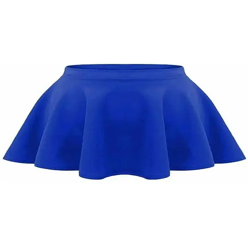 Girls Kids Children Flared High Waisted Short Mini Skater Swing School Skirt 4