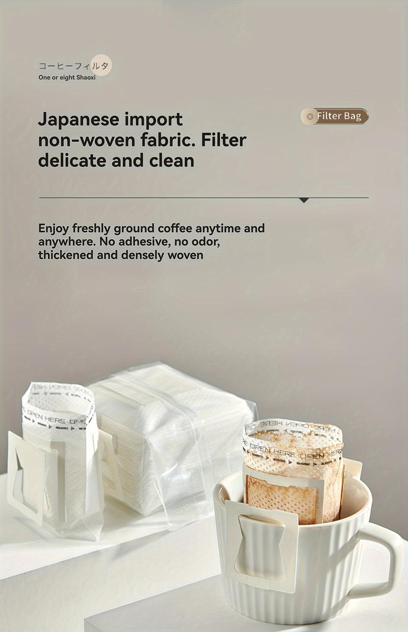 Product Introduction of 50pcs/Pack Guaranteed Portable Drip Filter Cup Coffee Filter Paper Net Bag 5