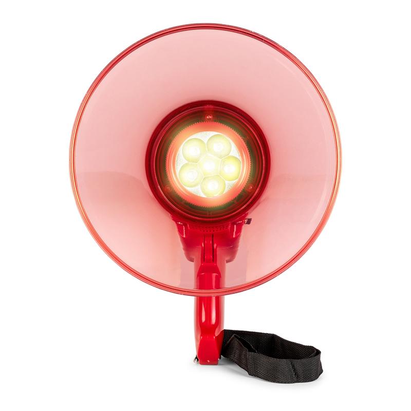 Vonyx MEG050 Portable Megaphone Loudhailer with LED Light - 50W 6