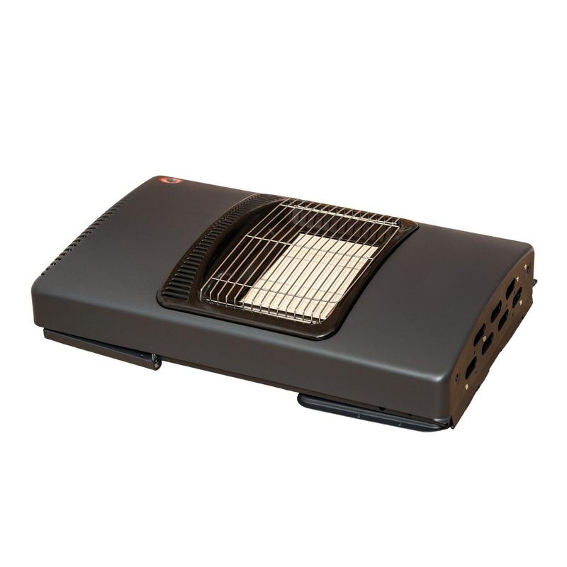 4.2kw Mini Portable Calor Gas Cabinet Heater- Black Free Standing Butane Cabinet- 3 Heat Setting Heating Regulator Wheeled 4.2kw Portable Gas Cabinet Heater Home Office Calor Butane With Hose & Regulator 8