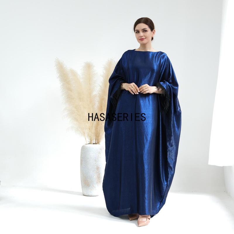 HASASERIES HS0706 Opulent Fringed Kaftan Gala 1