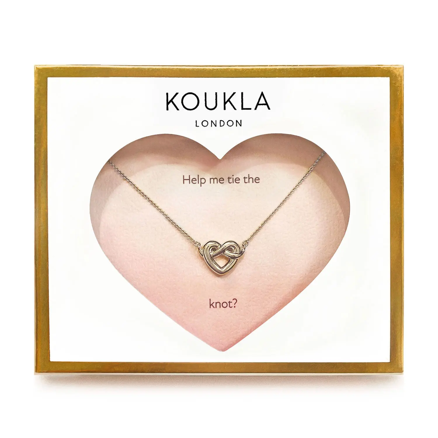 Help Me Tie the Knot? Necklace Silver