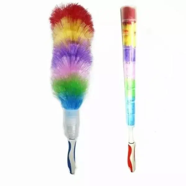 ANTI STATIC DUSTER FEATHER RETRACKABLE COVER HYGIENIC BRUSH DUSTING CLEANING 0