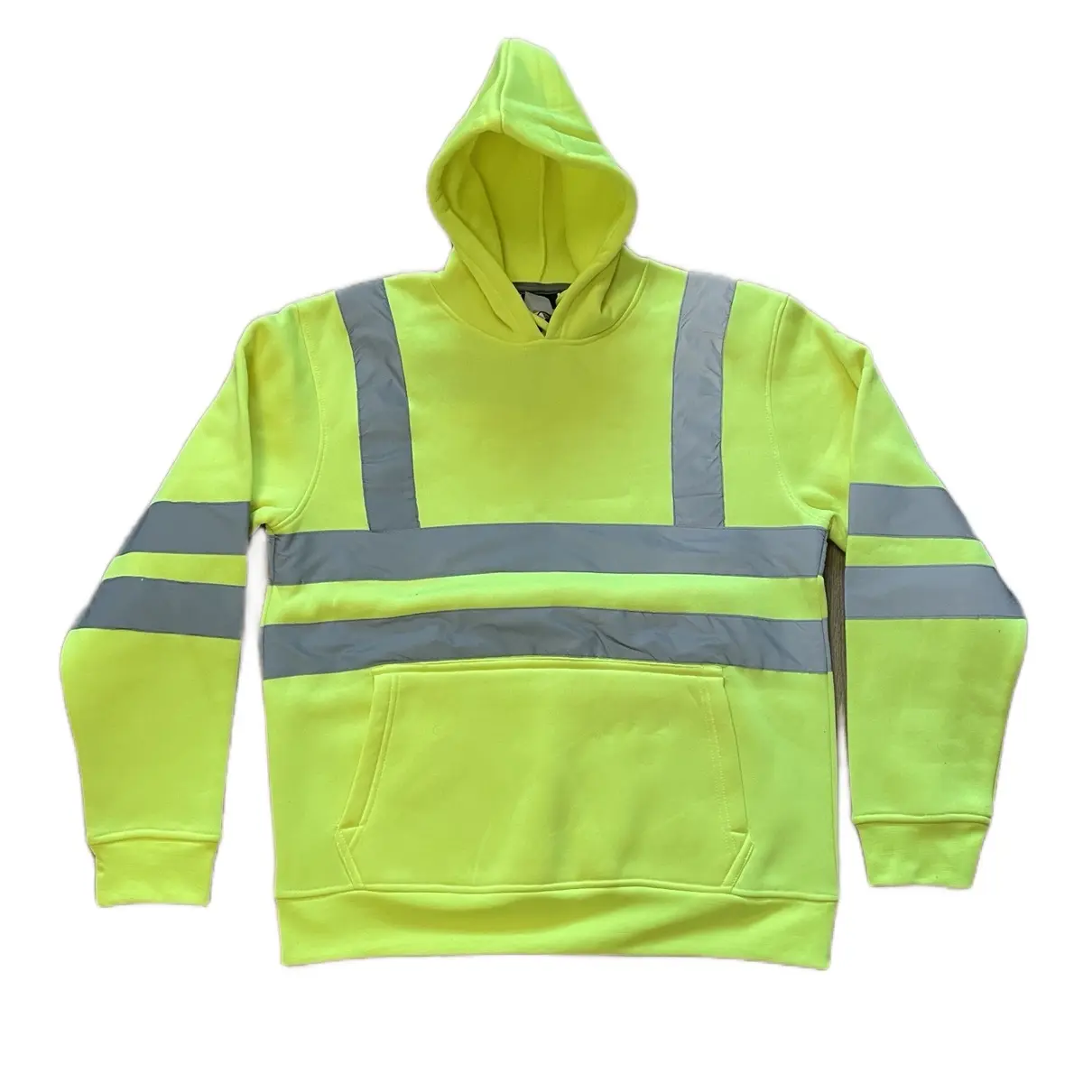 Men’s Hi Vis Hoodie Pullover High Visibility Warm Pockets Tops Sweatshirts