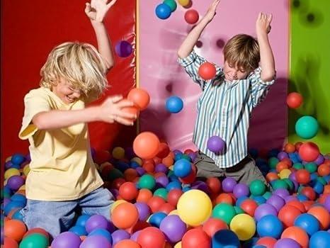 100PCS Soft Plastic Mini Play Balls - Multi Vibrant Colors - Crush Proof, Non Toxic, Phthalate & BPA Free - Ideal for Kids or Toddler Ball Pit 7