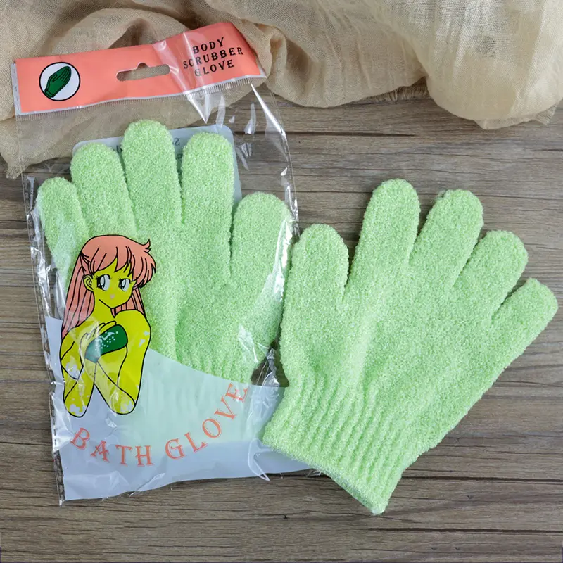 Exfoliating Bath Gloves, Deep Clean & Smooth Skin Instantly, 6 sets, exfoliating&shower gloves. 7