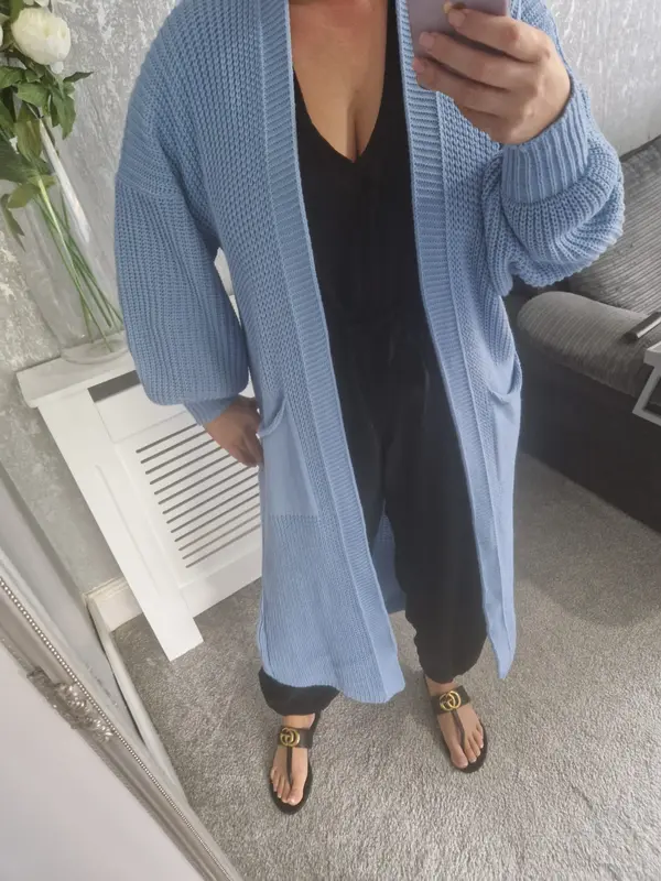 Balloon Sleeve Cardigan 1