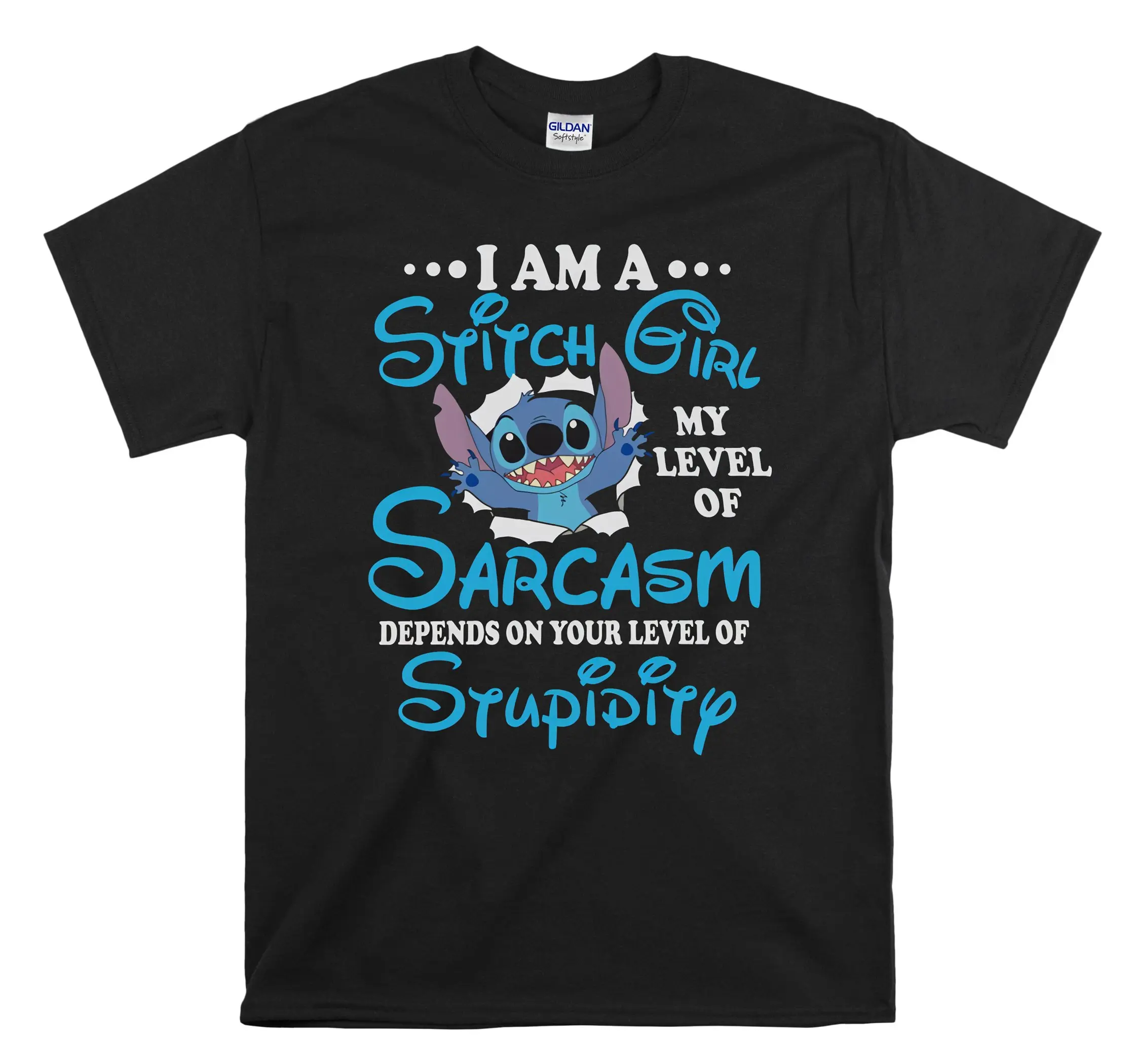 I’m a Stitch Girl My Level Of Sarcasm Funny Art Men Women Unisex Top T Shirt