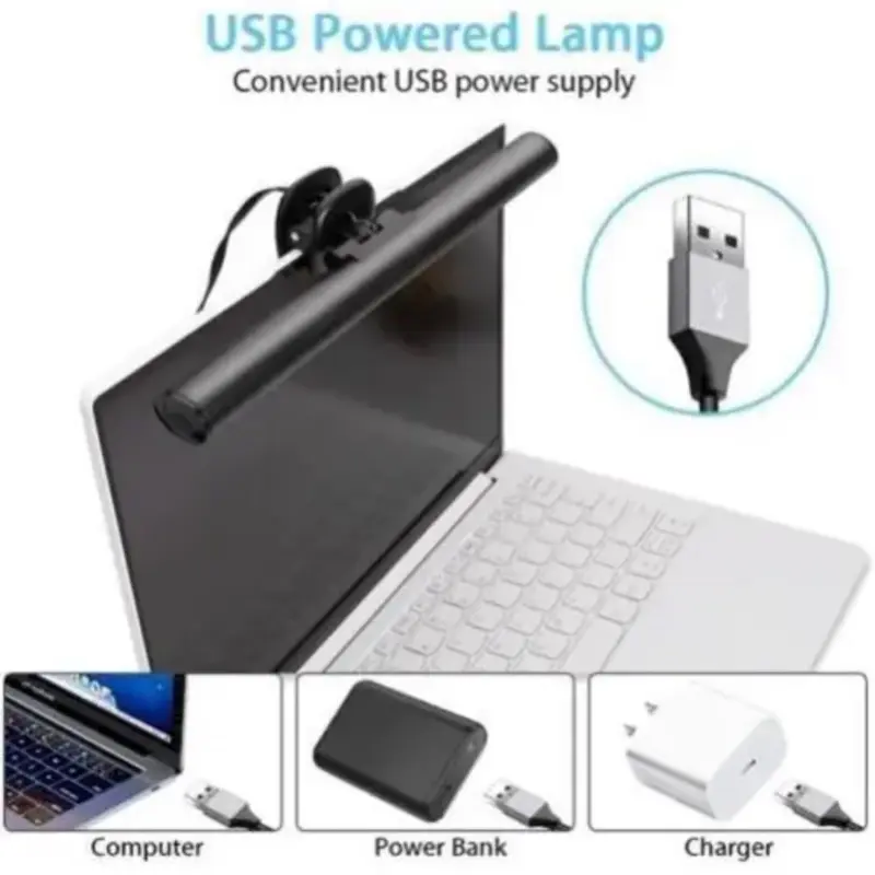USB Powered RGB Colour Changing LED Monitor Light Bar for Computer Gaming Desk 5