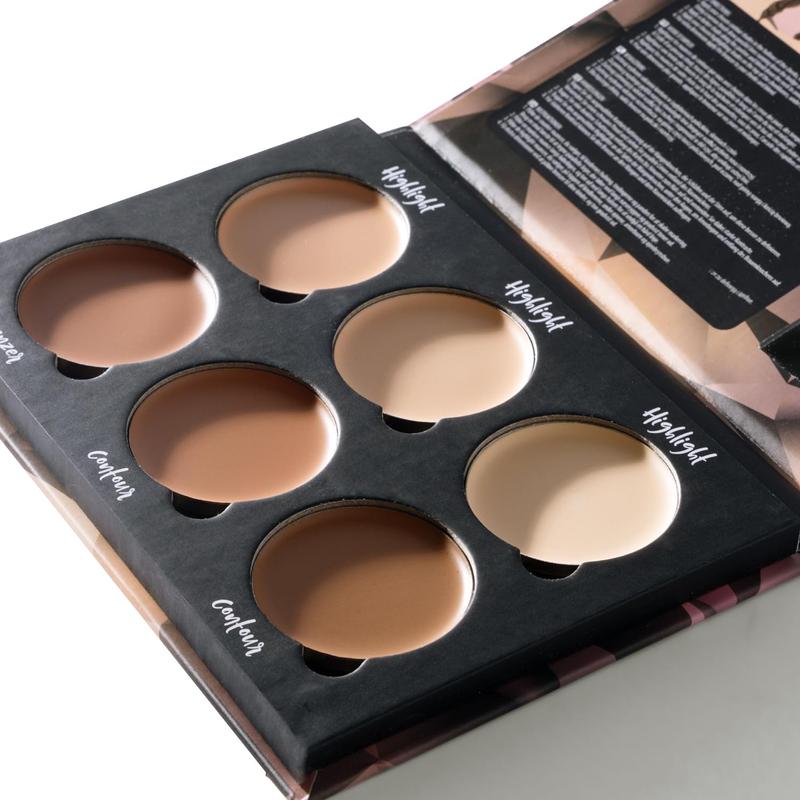 W7 Lift & Sculpt Cream Contour Kit - Concealing, Highlighting & Contouring Makeup Palette - Step-by-Step Instructions Included 6 Blendable Shades Bronze Radiance Cosmetic Bronzer 1