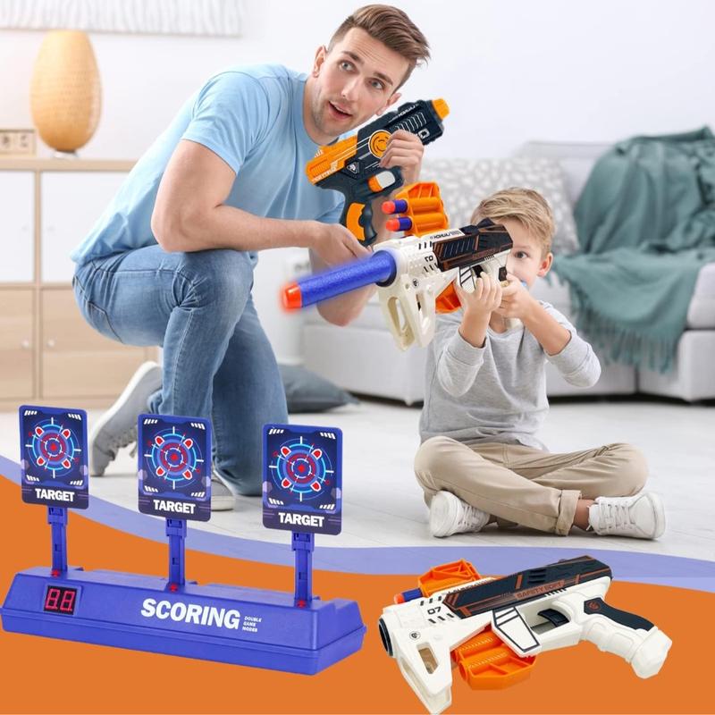 Electronic Digital Target for Nerf Guns,Nerf Gun Toy with Auto Reset Targets,Birthday Presents Halloween Xmas Gifts for 5-10 Year Olds Boys kids 3