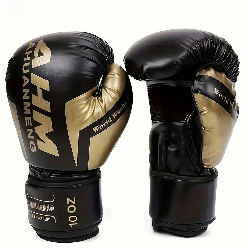 1pair Professional Boxing Gloves - Ideal for Junior & Senior Boxers, Kickboxing, MMA, Muay Thai & Weight Training