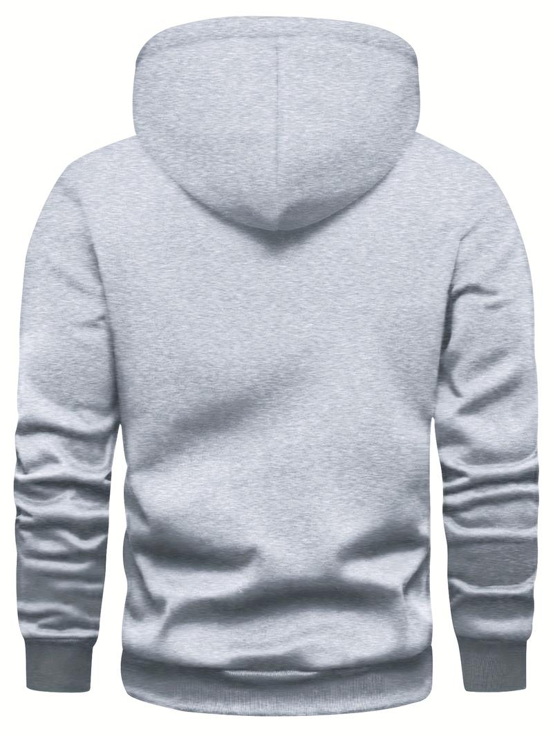 Product Introduction of 3pcs Men's Hoodies - Solid Color, Drawstring & Kangaroo Pocket |   Casual Sportswear for Spring/Fall 14
