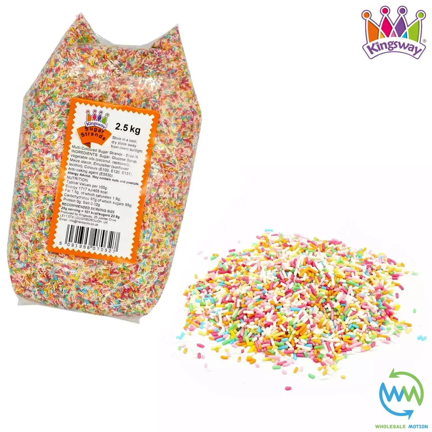 SUGAR STRANDS Sprinkles CAKE TOPPINGS 100's & 1000's Candy CUPCAKE DECORATIONS