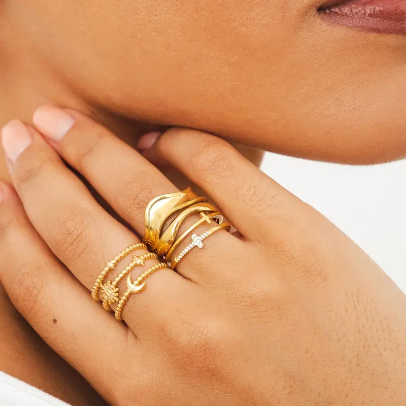 Luna Adjustable Ring - Gold 1
