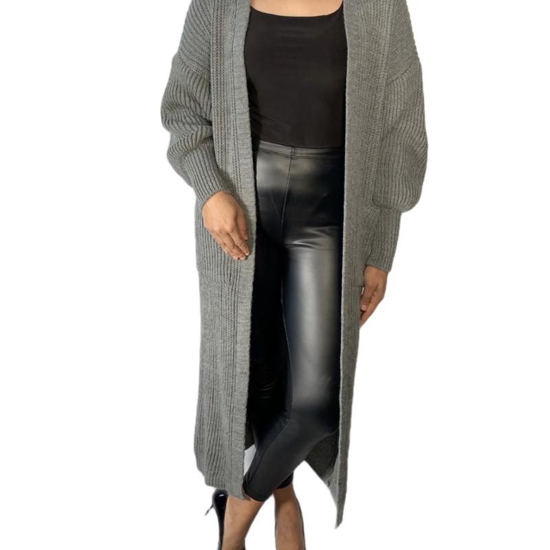 Balloon sleeve maxi cardigan 7