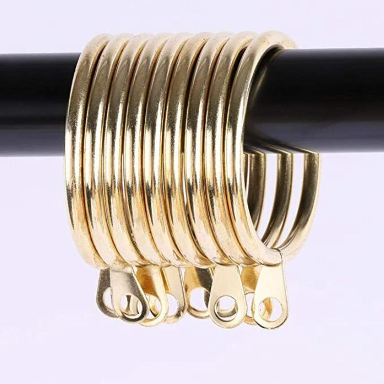 12 Pack Metal Curtain Rings Heavy Duty For Rods Poles Voile Hooks 30mm Diameter 7