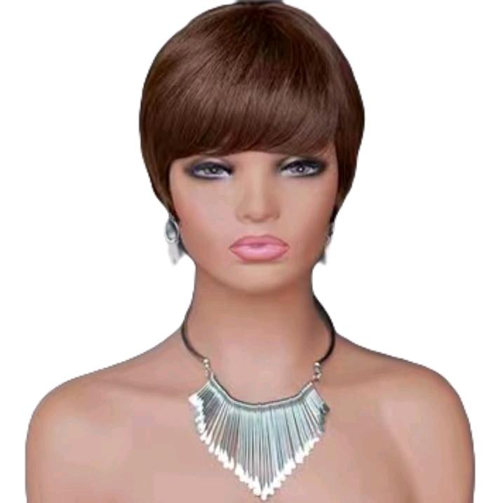 High-Quality Pixie Short Wig for Unisex - Smooth & Sleek Style, Natural Looking Texture, Black/Brown Hues - Enhance Your Style Today! 2