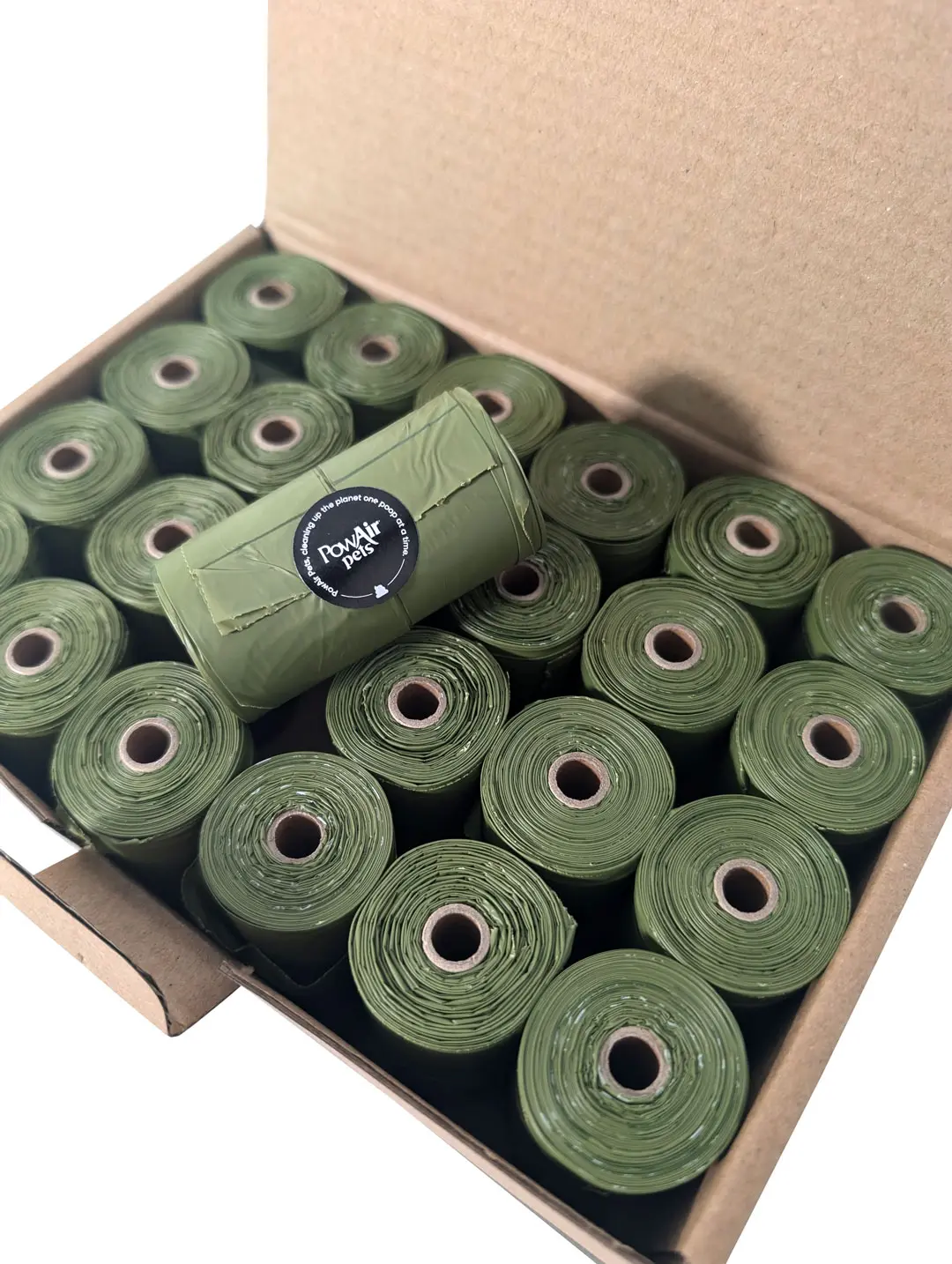 PowAir 360 Pet Poop Bags with Handles Scented Leak-Proof Eco-Friendly Dog Waste Bags