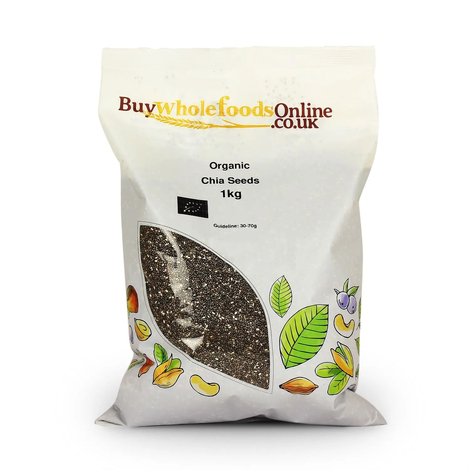 Organic Chia Seeds 1kg (BWFO)