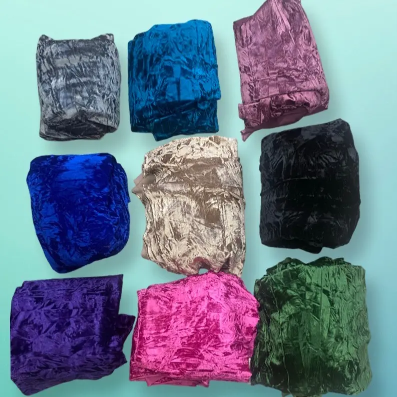 3 Metres Crush Velvet Fabric 58 Inch Wide for Dressmaking, Crafting, and Display