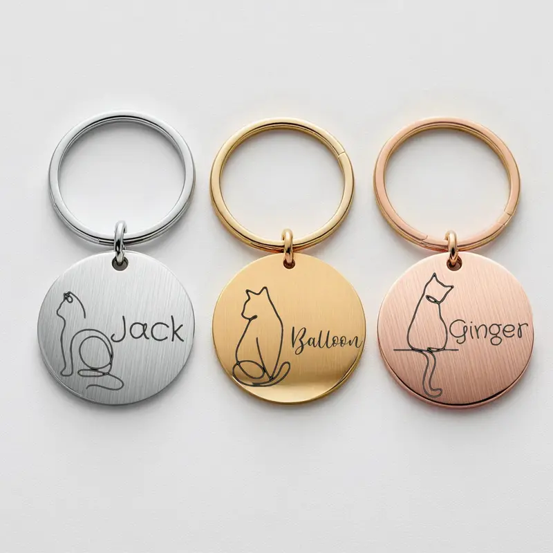 Custom Cat Line Tag 7