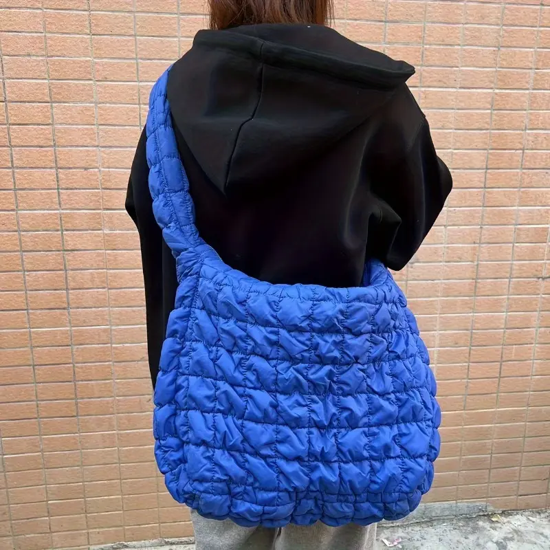 Trendy Plaid Quilted Crossbody Bag, Large Capacity Shoulder Bag, Perfect Messenger Bag For Commuting 2