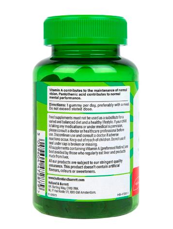 Holland & Barrett Kids Multivitamins & Omega 3 – 60 Lemon & Lime Flavour Gummies | Supports Mental Performance, Vision, Bones & Immunity | With Flaxseed Oil, Vitamin D, A, C & E | For Children 3+ 2