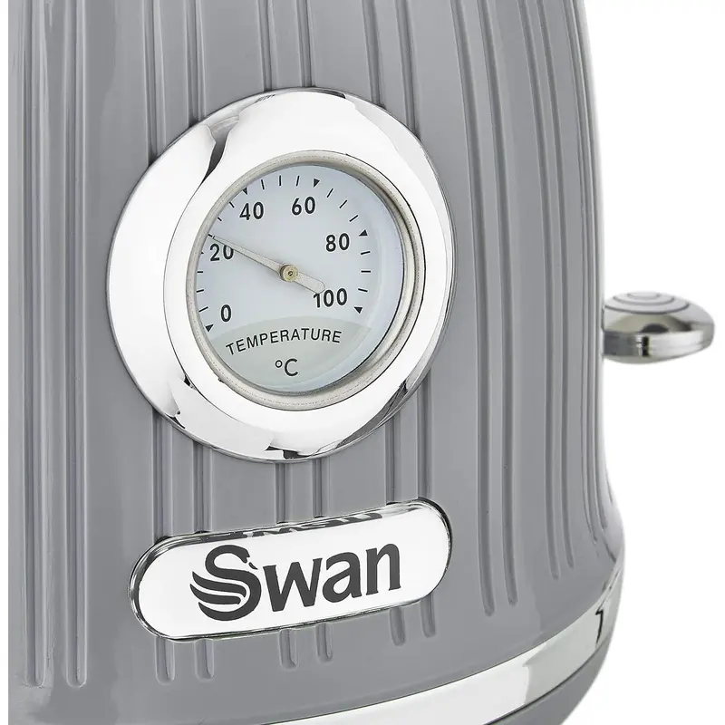 Swan Retro Kettle with Temperature Dial Display SK31040GRN (Grey) | Same-Day Dispatch & Fast Free Delivery | Kettles 7