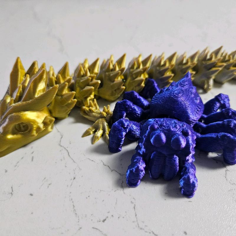 3D Printed Fidget Spider - Stress Relief Toy for Kids and Adults 1