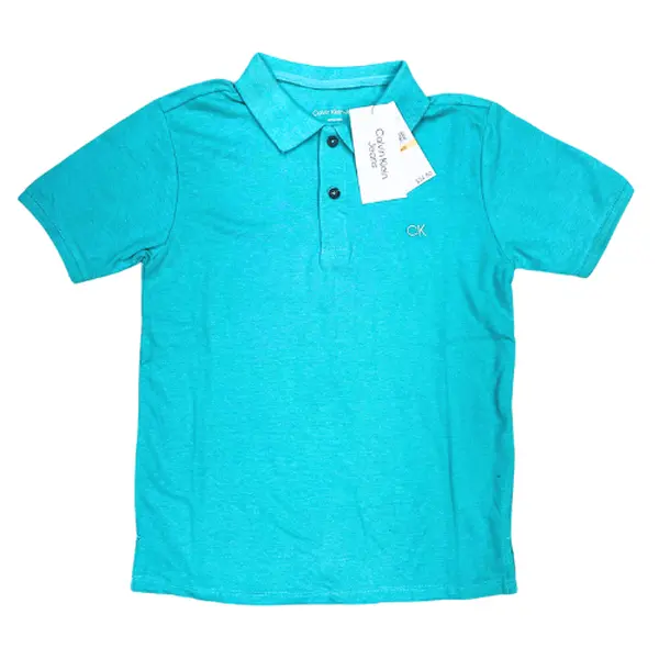 Calvin Klein Unisex Teal Polo – ONLY £5 UNISEX | Overstock & Sample Product no.2