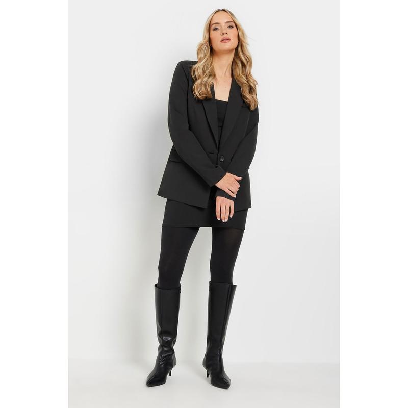 LTS Tall Black Single Breasted Blazer 1