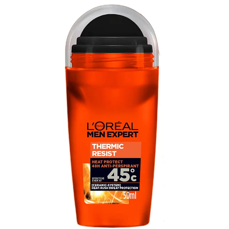 L'Oréal Men Expert Thermic Resist 48H Roll On Anti-Perspirant Deodorant 50ml 0