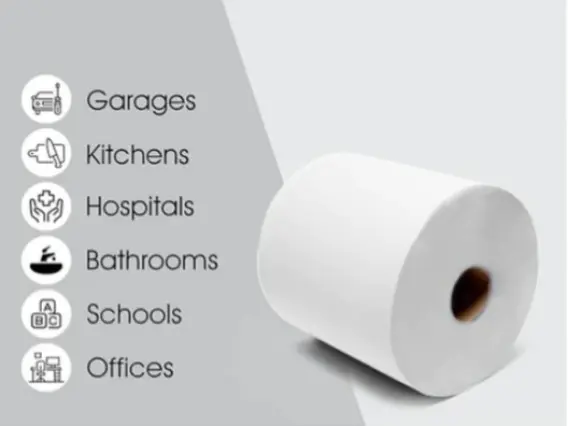 150M Silverstar Toros Pure White 2-Ply Centrefeed Rolls Pack of 6 - 150m Each Rolls for Cleaning & Hygiene - Wipes, Toilet 1