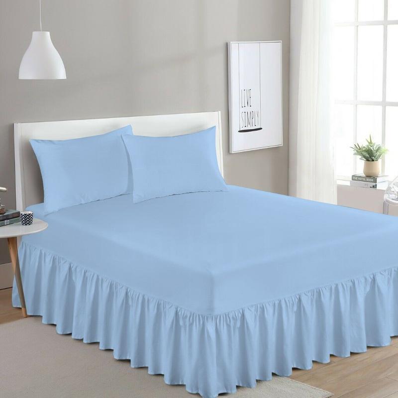 Extra Deep Fitted Valance Sheet Bed Sheets Single Double King Super King Size 1