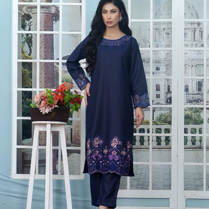 Marina moonlight fabric two piece co cord embroidered and cutwork elegant wear Shirt Womenswear Clothing Suits Comfort Long Sleeve 1