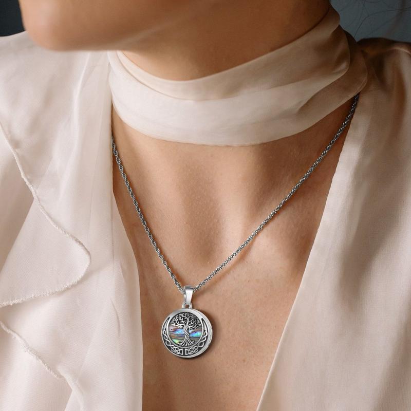 Family Tree Ashes Necklace, Personalised Memorial Pendant, Cremation Necklace 2