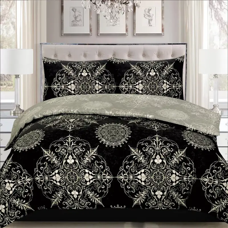 Duvet Quilt Cover Bedding Set Double King & Super King Size. reversible  bedding bedding  set king  size bedding  double bedding  king bed  sheets duvet  cover bedding  duvet 7