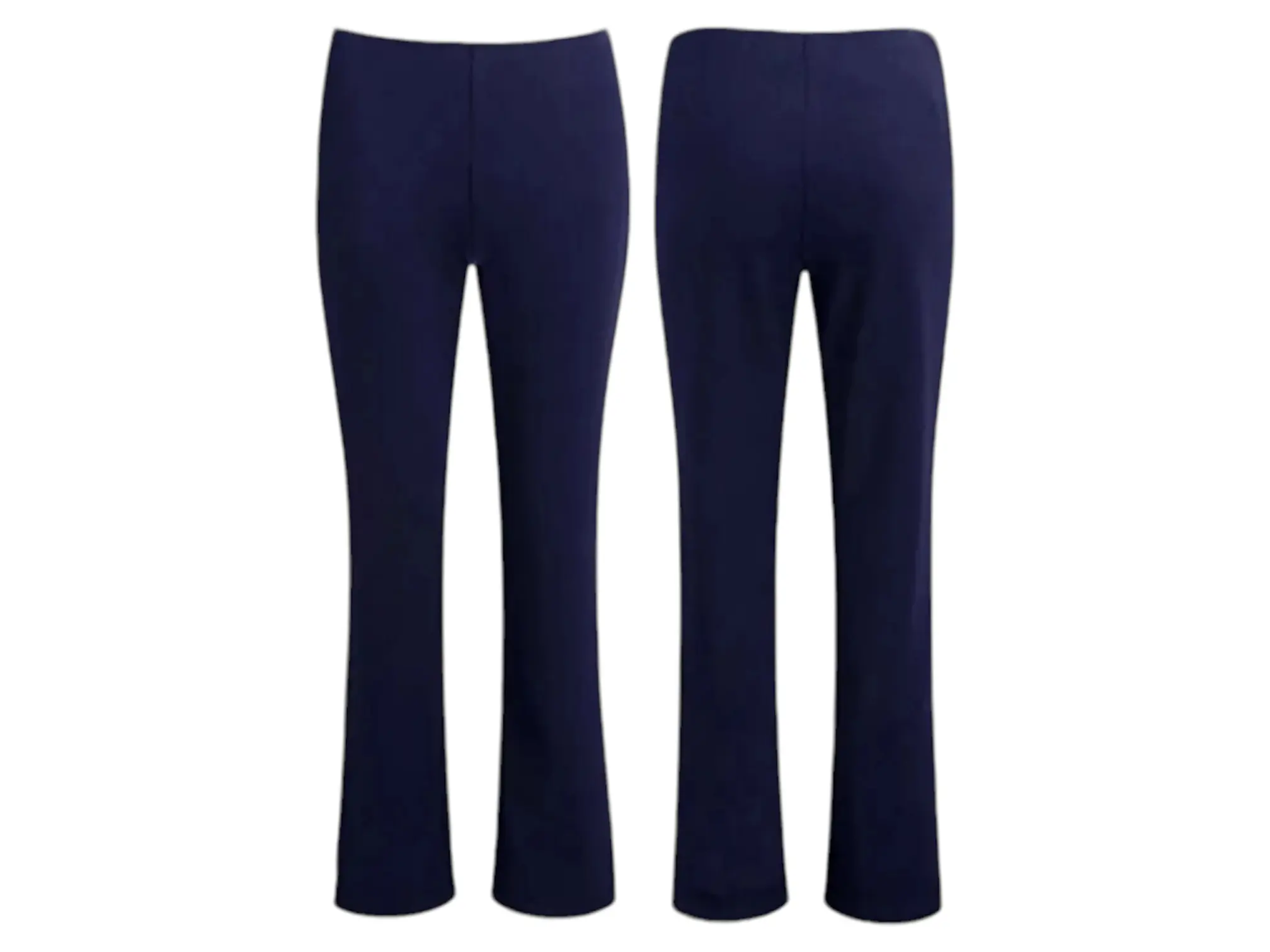 WOMENS BOOTLEG NURSE TROUSERS LADIES STRETCH RIBBED PLUS SIZE PULL ON WORK PANTS Fabric Polyester Womenswear Bottom Comfortable Day Nursing