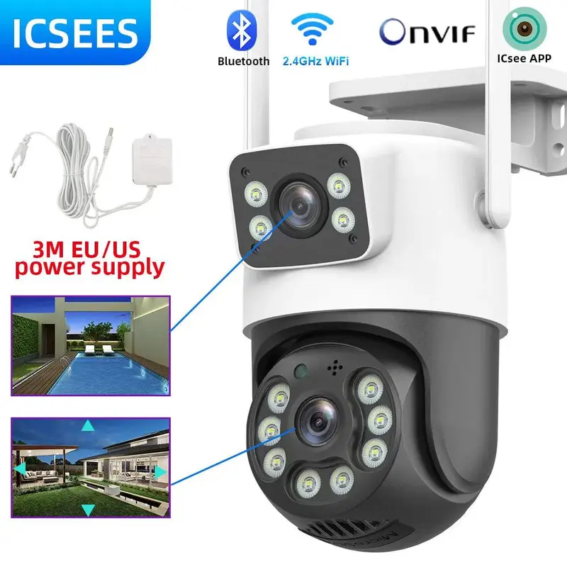 Wifi Surveillance Camera 4K 8MP Dual Lens Wireless Outdoor Security PTZ IP Cameras 1