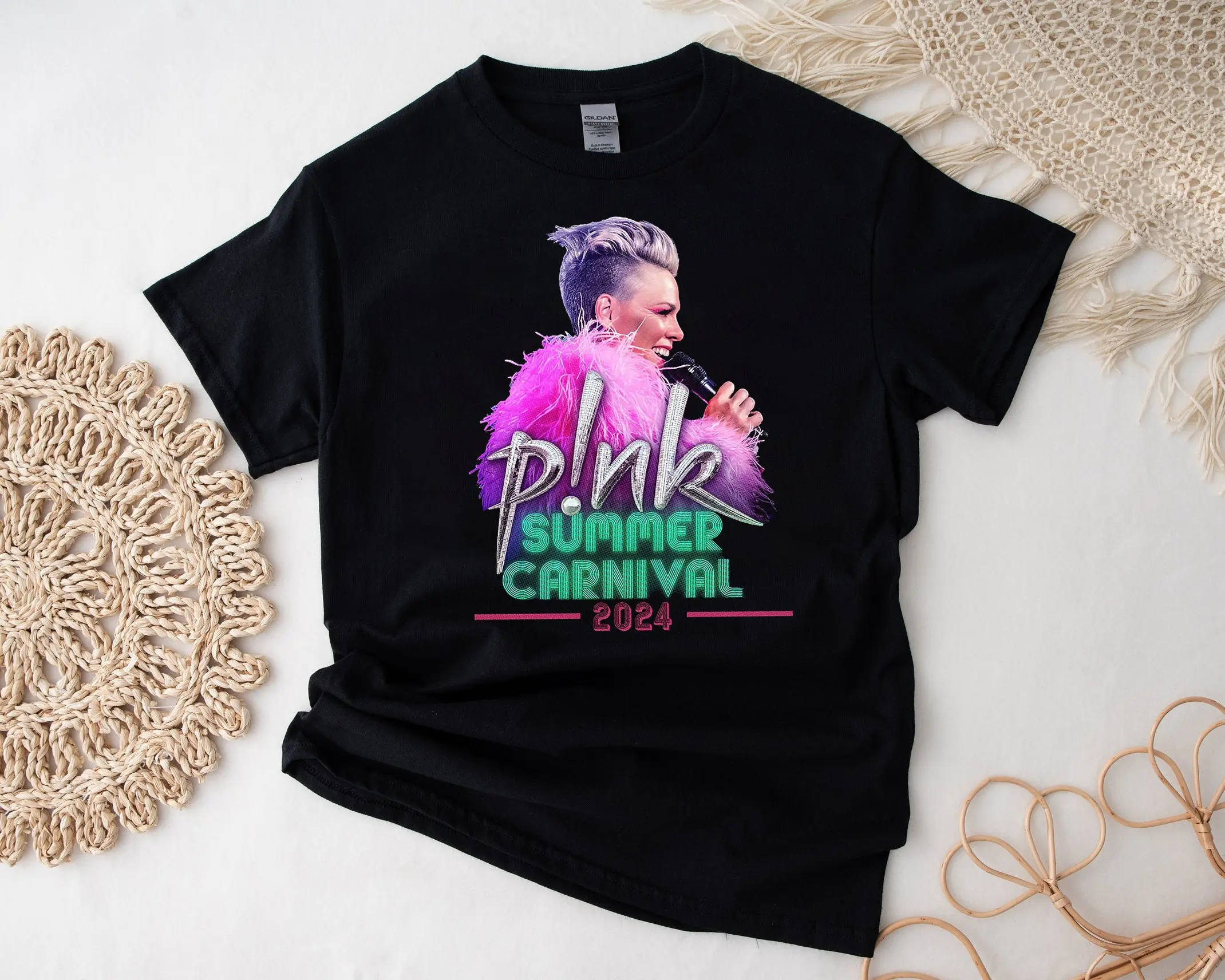 P!nk Pink Singer Summer Carnival 2024 Tour Shirt, Pink Fan Lovers Shirt, Concert 2024 P!nk shirt, Trustfall Album Shirt 1650958385